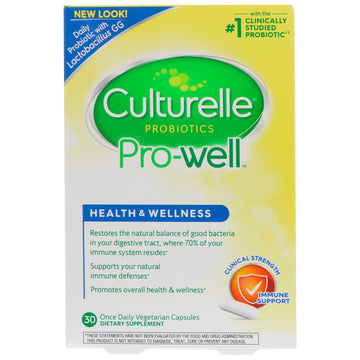 Culturelle, Health & Wellness, Immune Support , 30 Once Daily Vegetarian Capsules