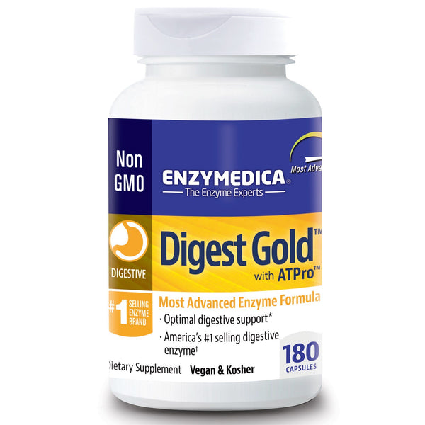 Enzymedica, Digest Gold, with ATPro, 180 Capsules - The Supplement Shop