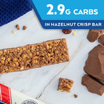 Atkins Chocolate Hazelnut Crisp Bars | 5 x 37g Bars