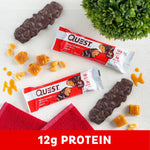 Quest Candy Bars Gooey Caramel with Peanuts (12 Bars)