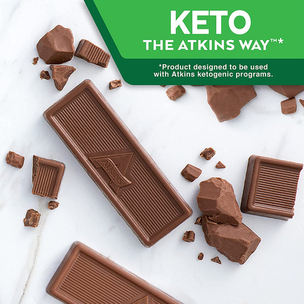 Atkins Endulge Milk Chocolate Bars | Keto Friendly Bars | 15 x 30g