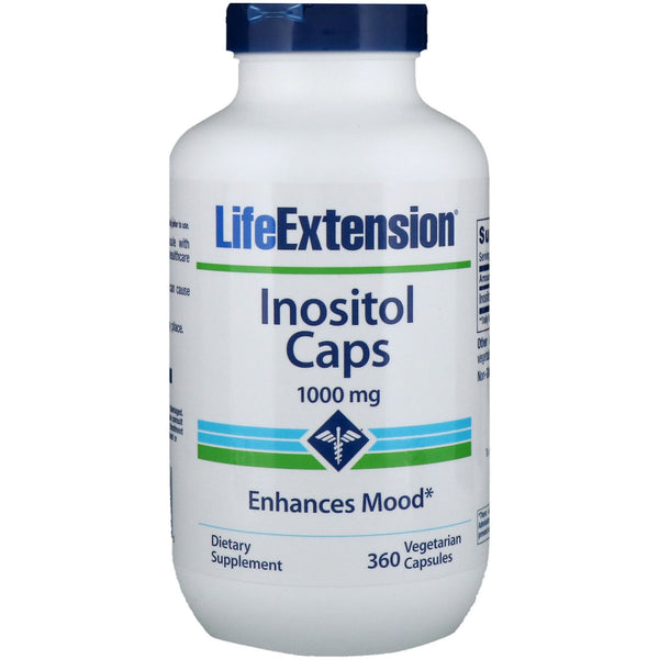 Life Extension, Inositol Caps, 1,000 mg, 360 Vegetarian Capsules - The Supplement Shop