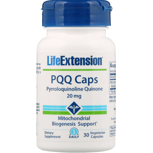Life Extension, PQQ Caps, 20 mg, 30 Vegetarian Capsules - The Supplement Shop