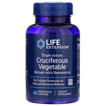 Life Extension, Triple Action Cruciferous Vegetable Extract with Resveratrol, 60 Vegetarian Capsules - The Supplement Shop
