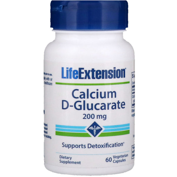Life Extension, Calcium D-Glucarate, 200 mg, 60 Vegetable Capsules - The Supplement Shop