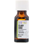 Aura Cacia, Pure Essential Oils, Clary Sage, .5 fl oz (15 ml) - The Supplement Shop