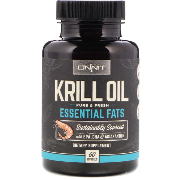 Onnit, Krill Oil, Essential Fats, 60 Softgels - The Supplement Shop