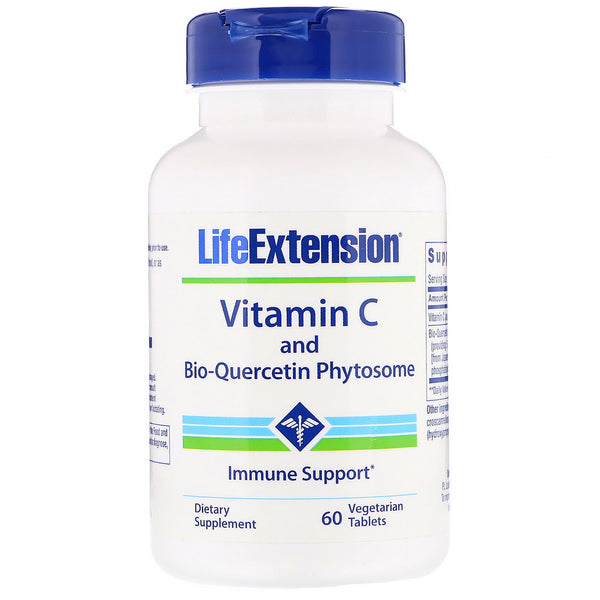 Life Extension, Vitamin C and Bio-Quercetin Phytosome, 60 Vegetarian Tablets - The Supplement Shop