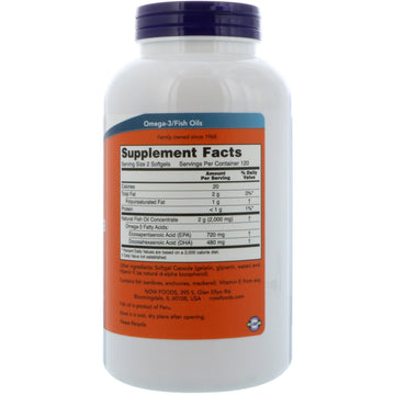 NOW Foods, Super Omega EPA Fish Oil, 240 Softgels (1,000 mg per Softgel)
