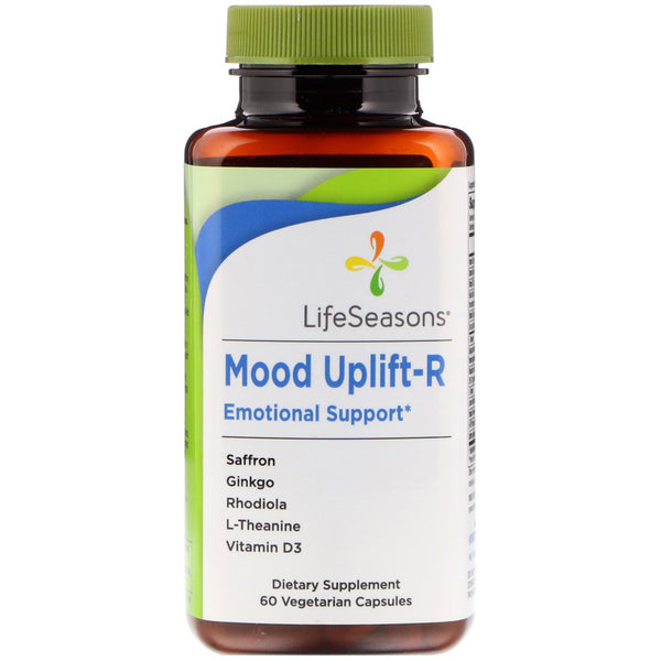 LifeSeasons, Mood Uplift-R Emotional Support, 60 Vegetarian Capsules - The Supplement Shop