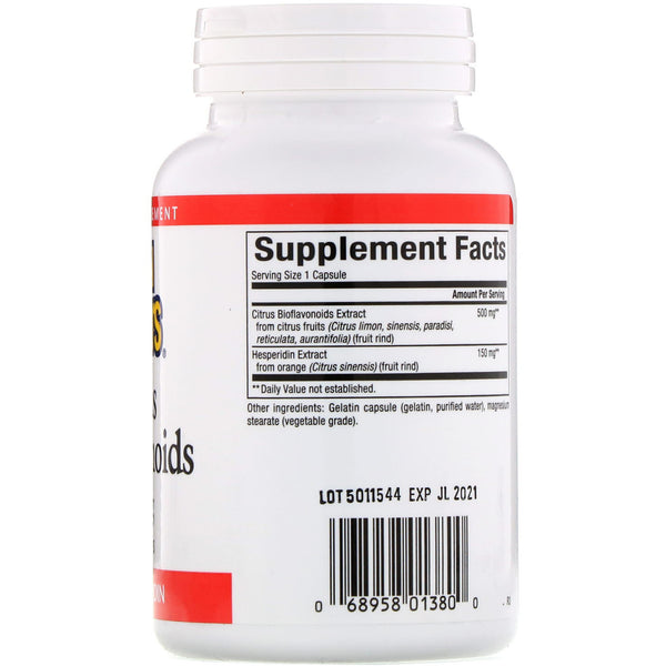 Natural Factors, Citrus Bioflavonoids Plus Hesperidin, 650 mg, 90 Capsules - The Supplement Shop
