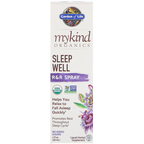 Garden of Life, MyKind Organics, Sleep Well, R&R Spray, 2 fl oz (58 ml) - The Supplement Shop