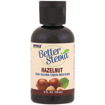 Now Foods, Better Stevia, Zero-Calorie Liquid Sweetener, Hazelnut, 2 fl oz (59 ml)