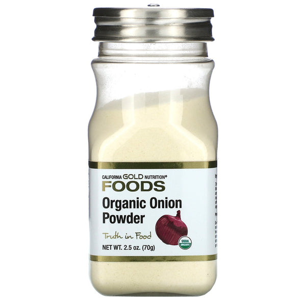 California Gold Nutrition, Organic Onion Powder, 2.5 oz (70 g) - The Supplement Shop