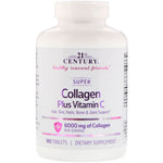 21st Century, Super Collagen Plus Vitamin C, 6,000 mg, 180 Tablets - The Supplement Shop