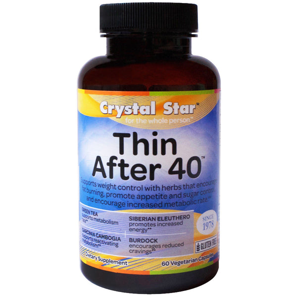 Crystal Star, Thin After 40, 60 Vegetarian Capsules - The Supplement Shop