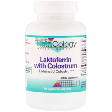 SALE Nutricology, Laktoferrin with Colostrum, 90 Vegetarian Capsules
