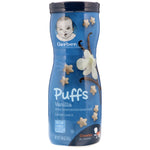 Gerber, Puffs Cereal Snack, 8+ Months, Vanilla, 1.48 oz (42 g) - The Supplement Shop