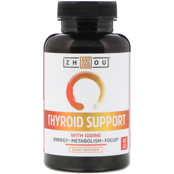 Zhou Nutrition, Thyroid Support with Iodine, 60 Veggie Capsules - The Supplement Shop