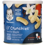 Gerber, Lil' Crunchies, 8+ Months, Vanilla Maple, 1.48 oz (42 g) - The Supplement Shop