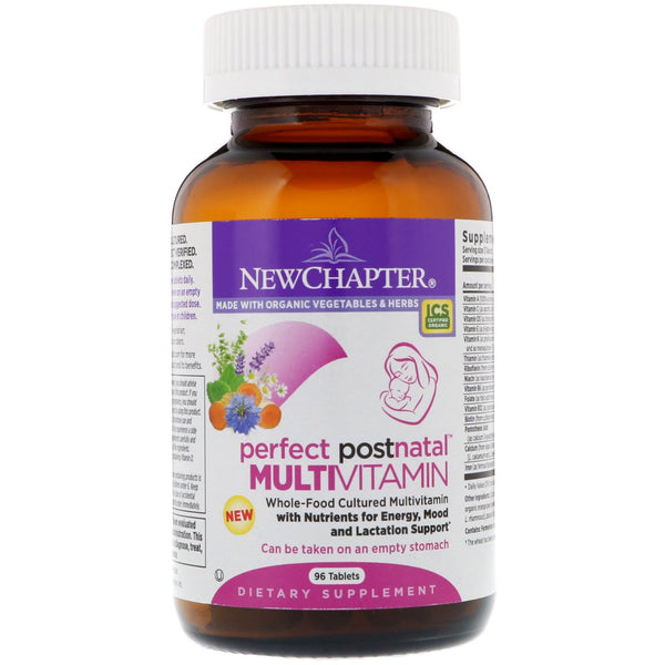 New Chapter, Perfect Postnatal Multivitamin, 96 Vegetarian Tablets - The Supplement Shop