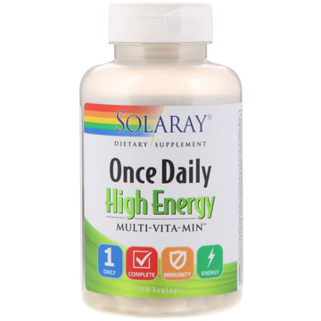 Solaray, Once Daily, High Energy, Multi-Vita-Min, 120 VegCaps