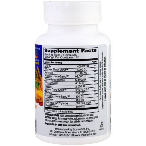 Enzymedica, Digest Spectrum, 90 Capsules - The Supplement Shop