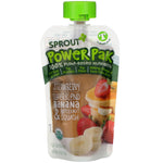 Sprout Organic, Power Pak, 12 Months & Up, Strawberry with Superblend Banana & Butternut Squash, 4.0 oz (113 g) - The Supplement Shop