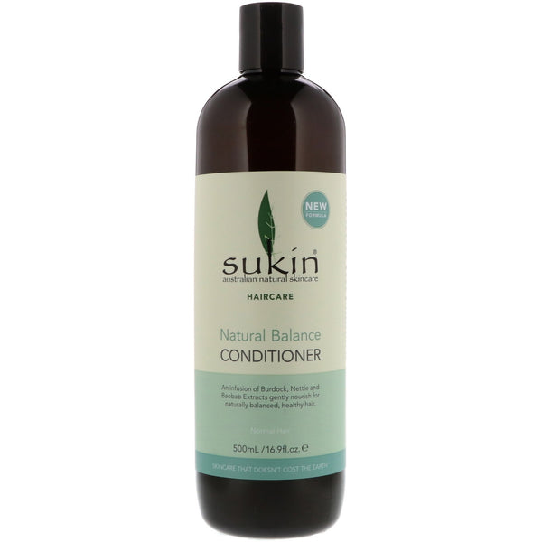 Sukin, Natural Balance Conditioner, Normal Hair, 16.9 fl oz (500 ml) - The Supplement Shop