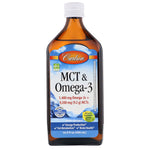 Carlson Labs, MCT & Omega-3, Natural Lemon Lime, 16.9 fl oz (500 ml) - The Supplement Shop