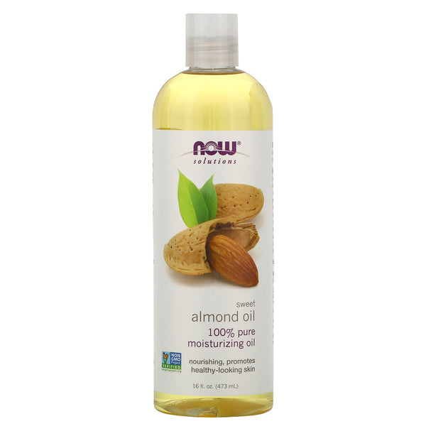 Now Foods, Solutions, Sweet Almond Oil, 16 fl oz (473 ml) - The Supplement Shop