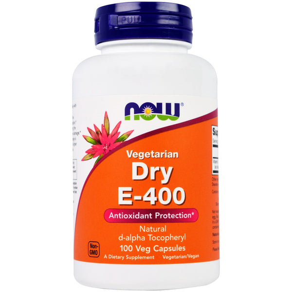 Now Foods, Dry E-400, Vegetarian, 100 Veg Capsules - The Supplement Shop