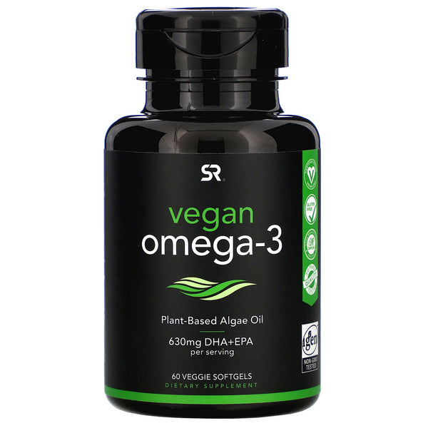 Sports Research, Vegan Omega-3, 60 Veggie Softgels - The Supplement Shop