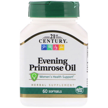 21st Century, Evening Primrose Oil, Women's Health Support, 60 Softgels
