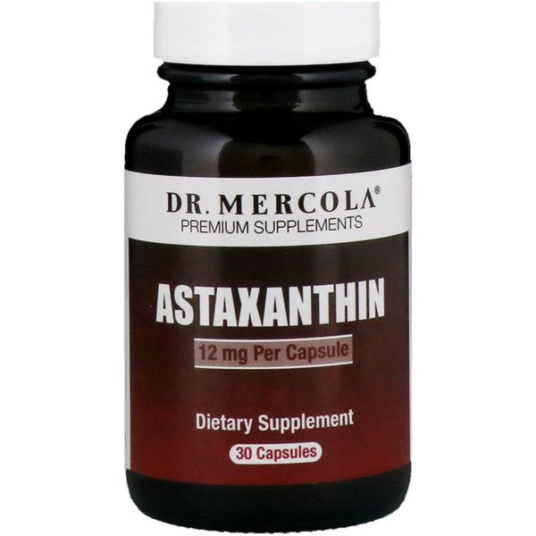 Dr. Mercola, Astaxanthin, 12 mg, 30 Capsules - The Supplement Shop