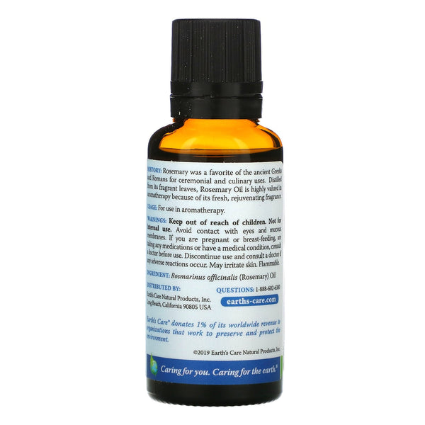 Earth's Care, Rosemary Oil, 1 fl oz (30 ml) - The Supplement Shop