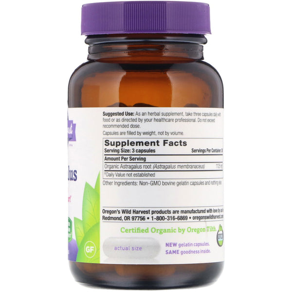 Oregon's Wild Harvest, Astragalus, 90 Gelatin Capsules - The Supplement Shop