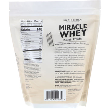 Dr. Mercola, Miracle Whey, Protein Powder, Chocolate, 1 lb (454 g)