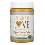 Spread The Love, Organic Peanut Butter, Naked Crunch, 16 oz (454 g) - The Supplement Shop
