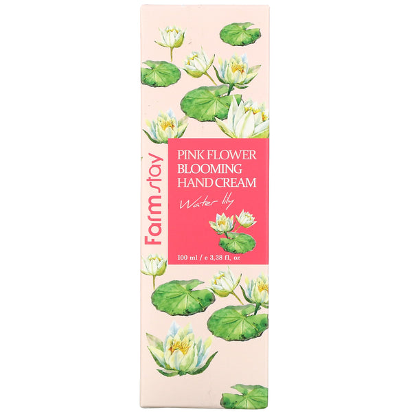 Farm Stay, Pink Flower Blooming Hand Cream, Water Lily, 3.38 fl oz (100 ml) - The Supplement Shop