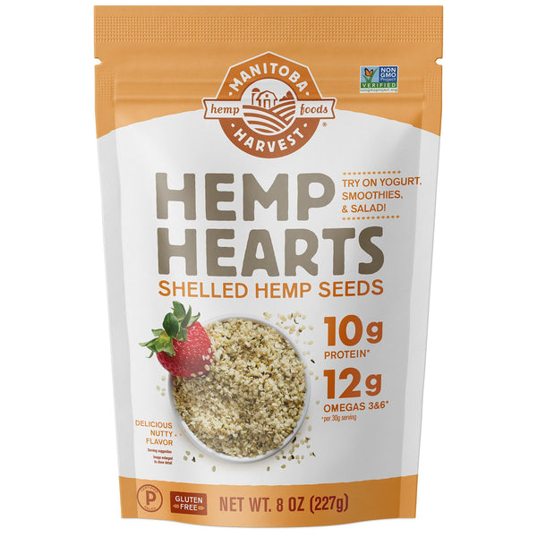 Manitoba Harvest, Hemp Hearts, Shelled Hemp Seeds, Delicious Nutty Flavor, 8 oz (227 g) - The Supplement Shop
