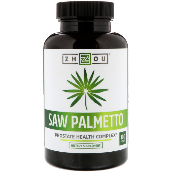 Zhou Nutrition, Saw Palmetto, Prostate Health Complex, 100 Capsules - The Supplement Shop