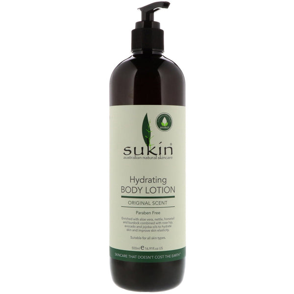 Sukin, Hydrating Body Lotion, Original Scent, 16.9 fl oz (500 ml) - The Supplement Shop