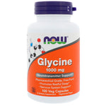 Now Foods, Glycine, 1,000 mg, 100 Veg Capsules - The Supplement Shop
