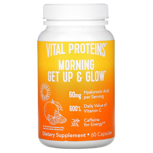 Vital Proteins, Morning Get Up & Glow , 60 Capsules - The Supplement Shop