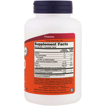 Now Foods, Chewable C-500, Cherry-Berry Flavor, 100 Tablets
