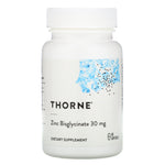 Thorne Research, Zinc Bisglycinate, 30 mg, 60 Capsules - The Supplement Shop