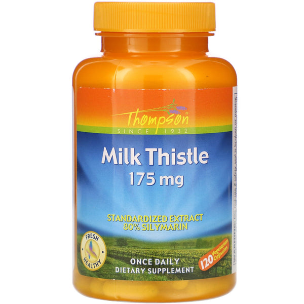 Thompson, Milk Thistle, 175 mg, 120 Vegetarian Capsules - The Supplement Shop