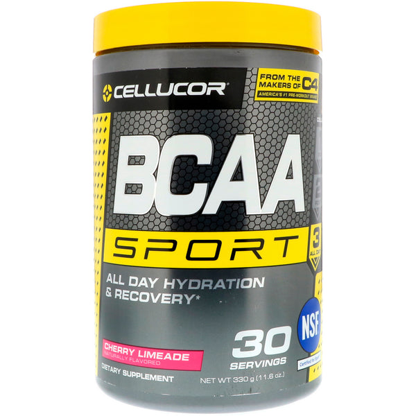 Cellucor, BCAA Sport, All Day Hydration & Recovery, Cherry Limeade, 11.6 oz (330 g) - The Supplement Shop