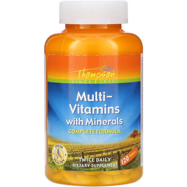 Thompson, Multi-Vitamins with Minerals, 120 Tablets - The Supplement Shop